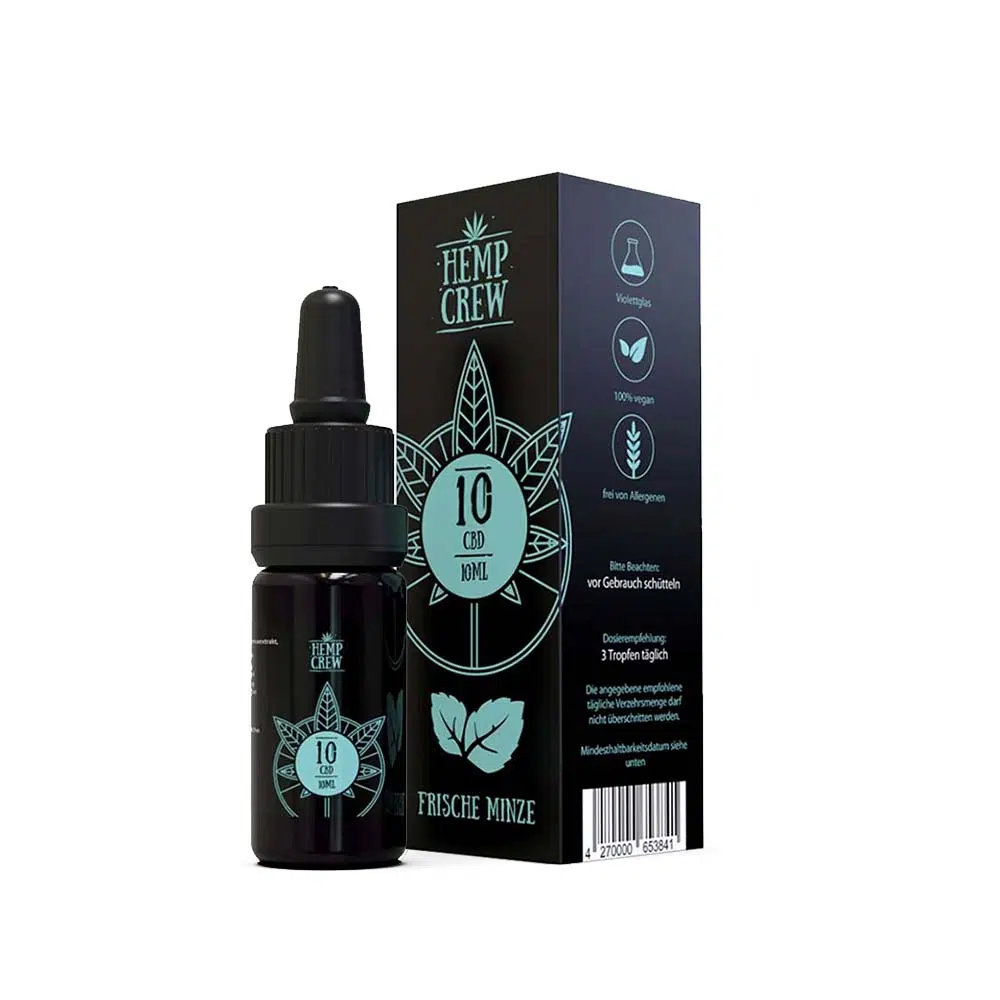 CBD Öl Minze günstig kaufen HempCrew 10% bei ACIDO.shop