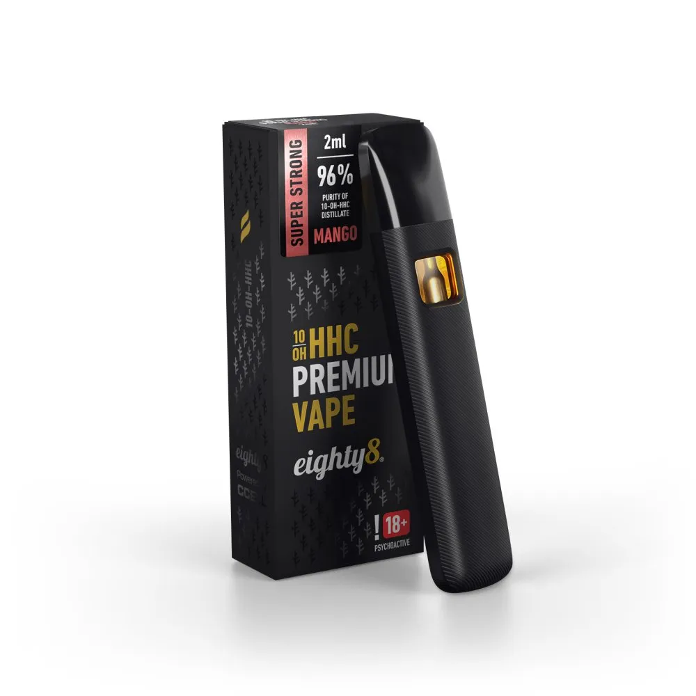 Vape Pen und Kartusche von Eight8 10-OH-HHC Geschmack Mango