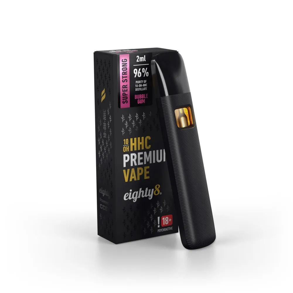 Vape Pen und Kartusche von Eight8 10-OH-HHC Geschmack Bubblegum